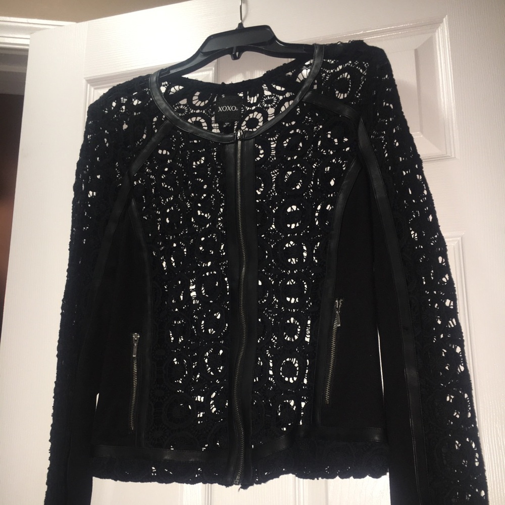 Black Mesh XOXO jacket size XL